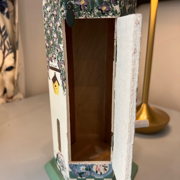 Kathy Hatch Wood Butterfly House Dessert & Tea Garden Hand Painted 1996 Vintage - Picture 11 of 11